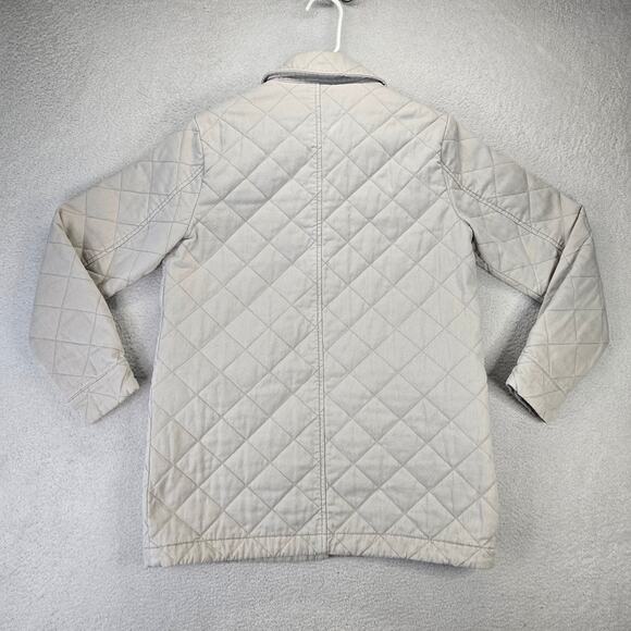 Joie Jacket Womens S Oversized Tan Quilted Snap Closure Shacket Barn Chore - Picture 7 of 13